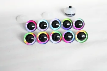 10pairs naujų gražių 9mm - 35mm 3D žaislų saugos akis lėlės akis atgal plovimo 