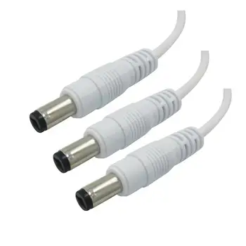 10pieces DC Kištuką splitter cable 5.5 mm 2.1 mm, Moterų/ Vyrų DC LED Jungties Kištuką juostelės kabelis jack adapteris kabelis