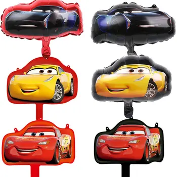 1Pc Disney Cartoon Automobilių Žaibas McQueen Aliuminio Folija Balionas Gimtadienio Apdailos Prekių, Vaikų Žaislų, Kūdikių Dušas
