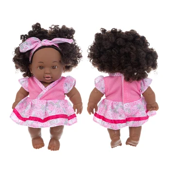 1pcs 20cm įvairių stilių Afrikos juodieji kūdikių sprogimo galva juoda oda kūdikių žaislas