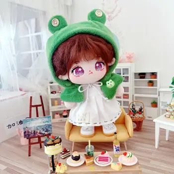 20cm Lėlės Drabužiai Hoodie Džemperis Mini Kombinezonai Medvilnės Įdaryti Lėlės Žaislas Priedai Korėja Kpop EXO Idol Baby Doll Apranga