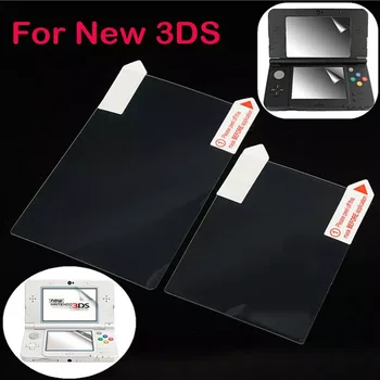 2in1 Viršuje, Apačioje HD Aišku, Ekrano Apsauginės Plėvelės Skaidrius LCD Screen Protector Odos Paviršiaus Guard Dangtelis Naujas Nintendo 3DS