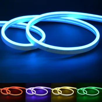 5M Neon RGB Led Juostelės Šviesos 12V Tuya LED Žibintai, Lankstus Pritemdomi Neon Lauke IP67 atsparus Vandeniui Apdailos Pasirašyti Raštą, Baras