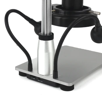 Aliuminio Lydinys Stovas USB Mikroskopo Stovo Laikiklio Laikiklis Su led šviesos Įsitvirtinti Stalo Rėmas Mikroskopu Remontas Litavimo