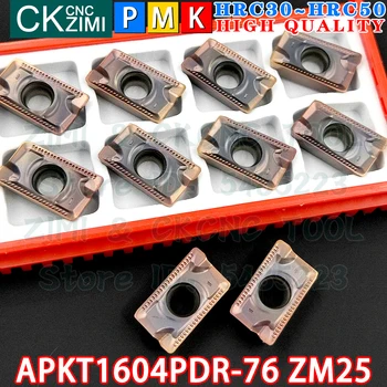 APKT1604PDR-76 ZM25 APKT 1604PDR 76 ZM25 Karbido Intarpai Pečių frezavimo Įdėklai Įrankiai CNC Metalo tekinimo staklių pjovimo Pjovimo įrankiai