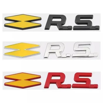Automobilių Metalo GT RS Sport LINE Ženklelis Emblema Lipdukas Lipdukas Skirtas Renault Logan Clio Megane Kangoo 1 2 3 4 Captur Espace Twingo Kadjar