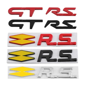 Automobilių Metalo GT RS Sporto Ženklelis Emblema Lipdukai Lipdukas Skirtas Renault Logan Clio Megane 2 3 4 5 Captur Zoe Twingo Duster Kadjar Fluence