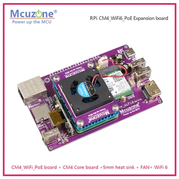 CM4_wifi6_PoE plėtros valdybos PCIE M. 2 