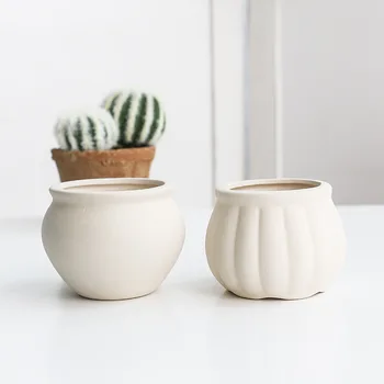 CuteLife Šiaurės Šalių Keramikos Keramikos Baltos Spalvos Gėlių Vaza Mini Didmeninė Sodo Kambarį Augalų Vazonuose Nereguliarus Lentelė Namų Puošybai