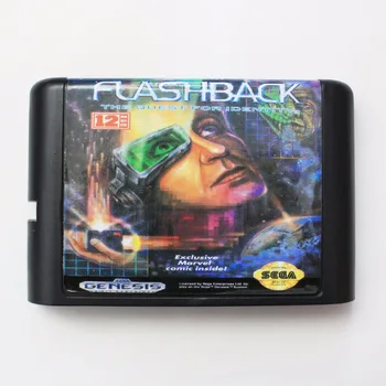 Flashback 16 bitų MD Žaidimo Kortelės Sega Mega Drive Genesis