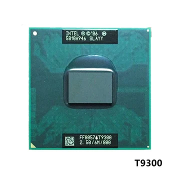 Intel Core 2 Duo T9300 SLAQG SLAYY 2.5 GHz Dual-Core Dual-Sriegis CPU Procesorius 6M 35W Lizdas P PGA478