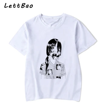 Junji Ito T Shirt Vyrai Japonų Anime, Manga, Japonija Weeaboo Otaku Siaubo, T-marškinėliai Medvilnės trumpomis Rankovėmis 90-ųjų Vintage Marškinėliai Homme