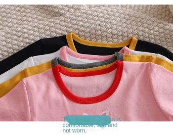 Kasdieniai Drabužiai Vaikams, Kūdikių Dryžuotas Drabužius ilgomis Rankovėmis Žiemą, Rudenį T Shirt Baby Kūdikių Drabužiai Gatvės vatos Pagaliukai