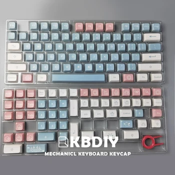 KBDiy XDA Profilis PBT Keycaps Mielas Rožinis DAŽŲ-SUB Užsakymą Keycap 134 Klavišą Caps nustatyti Mechaninė Žaidimų Klaviatūra Pilis Danguje