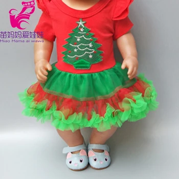 Kūdikis Reborn Lėlės Kalėdų Dress Santa Claus Drabužių, Skrybėlių, 18 Colių Lėlės Žiemos Drabužiai Baby Girl Christamas Naujųjų Metų Dovana