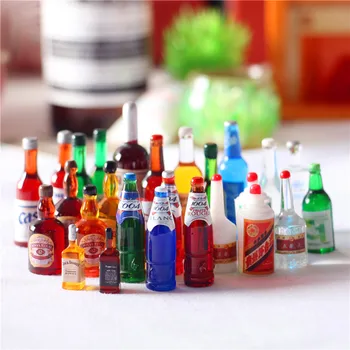 Kūdikių Namų reikmenys gėrimų butelį Mini soda miniatiūriniai fotografavimo rekvizitai PASIDARYK pats priedai