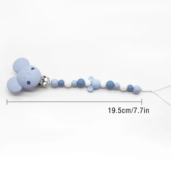 Mielas-idėja BPA Free Baby Silikono Granulių 1set pelės Pacifiers Įrašą Kūdikių Teether Žaislai Aksesuaras Teether Pakabukas 