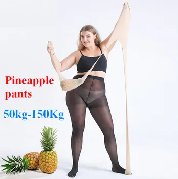 Moteriški Triko Plius Dydžio Pėdkelnės Gyvulių suspaudimo besiūlių pėdkelnės nėščioms ananasų didelis dydis ouc353a