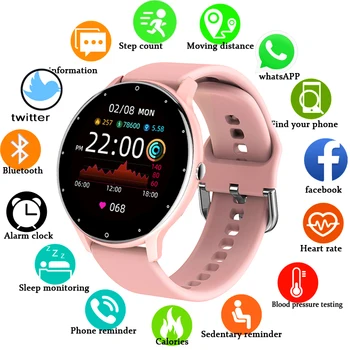 Moterų Smart juosta Žiūrėti Realaus laiko Orų Prognozė Aktyvumo Seklys Širdies ritmo Monitorius Sporto Ponios Smart Watch Vyrų Xiaomi