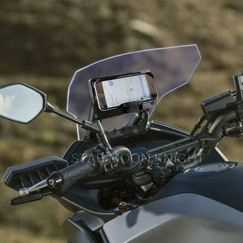 Motociklu Už YAMAHA Bandomųjų 700 Bandomųjų 7 GT 2016 - 2022 priekinio Stiklo Stovas Laikiklis Telefoną, Mobilųjį Telefoną, GPS Navigacija, Laikiklis Plokštelė