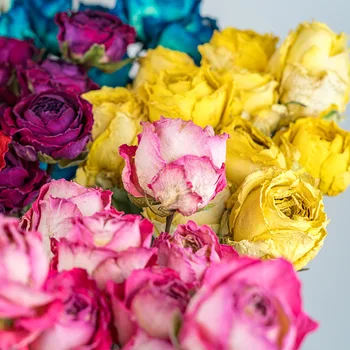 Natūralūs Konservuoti Džiovinti Rožių Vestuvių Puokštė Nekilnojamojo Rožės Dirbtinių Gėlių Šalies Namų Vestuvių Dekoravimas Stalo Reikmenys