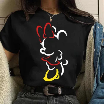 Naujas Minnie Mouse Marškinėliai Kawaiii Moterų Disney 