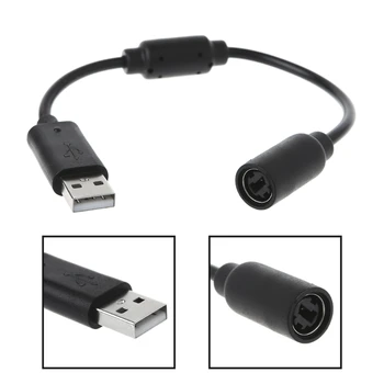Naujas USB Atsiskyrusių Kabelio Adapteris Laido Pakeitimo Xbox 360 Laidinį Žaidimų Valdiklis