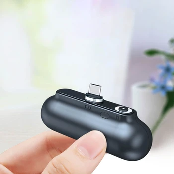Nešiojamų mobiliųjų Telefonų Galia Banko 2600mAh Mini Magnetinis Įkroviklis su Tipas-C/Micro-USB/IOS Sąsaja 3 in 1 Maitinimo šaltinis