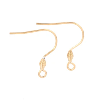 Onwear 20pcs Nerūdijančio Plieno Auskaru Kabliukai, aukso spalvos ausies vielos radiniai juvelyrika priėmimo prekes