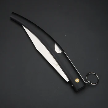 Ragų sulankstomas peilis Edc aukšto kietumo 5CR13 karinis peilis - tinka medžioklei, kempingas, išgyvenimo ir lauko dienos, vežančių