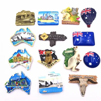 Sidnėjus, Melburnas, Australija, Kengūros magnetinio pasaulio turizmo suvenyrų 3D Sidnėjus Koala Opera House šaldytuvas magnetai surinkimo dovanos