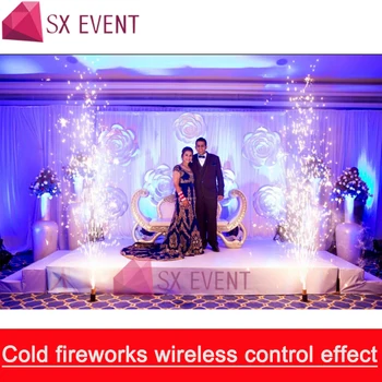 Vestuvių elektros sparklers fejerverkai etape CE praėjo Etape Šalto fontanas fejerverkų šaudymo sistema, vestuvių dekoravimas