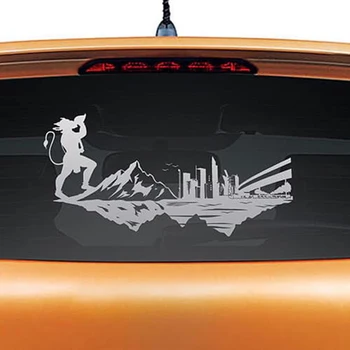 Viešpats Hanumanas Freskomis Automobilio Galinio Stiklo Lipdukas Vandeniui Vinilo Meno Automobilio Pusėje Modelis Dekoro Lipduko Automatinis Baltos Spalvos L1197
