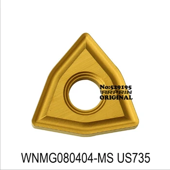 WNMG080404-MS WNMG080408-MS US735 WNMG080408 WNMG080404 Karbido Įdėklai WNMG 080404 Tekinimo Staklės, Pjovimo Įrankiai