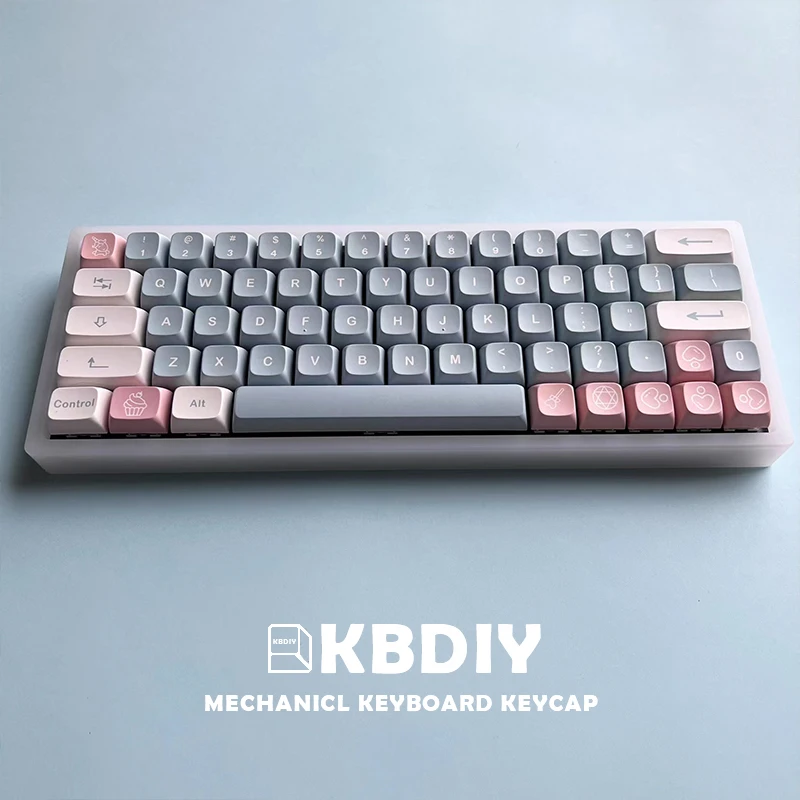 KBDiy XDA Profilis PBT Keycaps Mielas Rožinis DAŽŲ-SUB Užsakymą Keycap 134 Klavišą Caps nustatyti Mechaninė Žaidimų Klaviatūra Pilis Danguje Nuotrauka 2