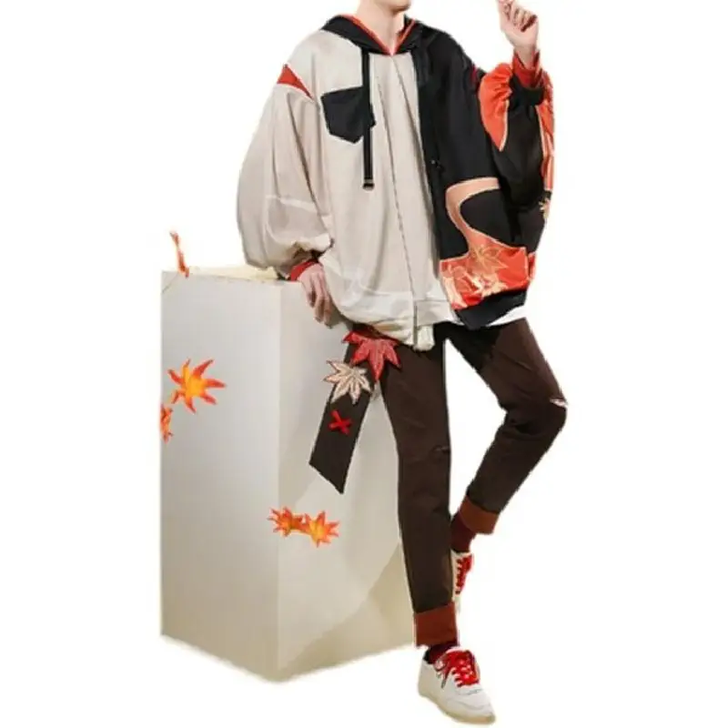 Naujas Žaidimas Genshin Poveikio Kaedehara Kazuha Cosplay Kostiumai, Berniukų, Mergaičių Kasdien Dėvėti Paltai Megztiniai Mados Kelnės Visiškai Kojinių Diržai Nuotrauka 0