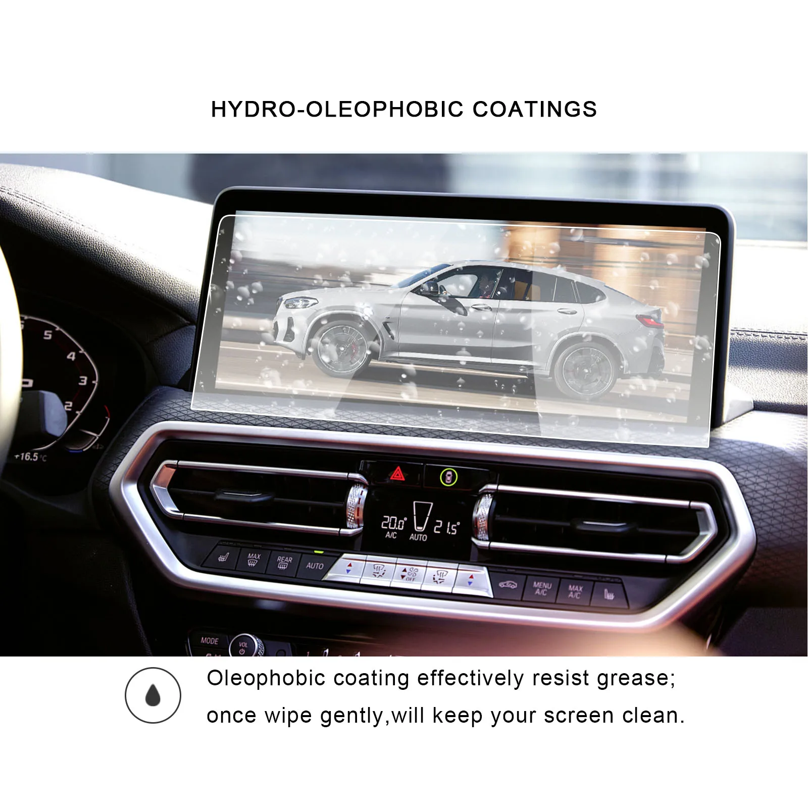 RUIYA Automobilių Screen Protector For X3 G01 X4 G02 12.3 Colių 2022 Navigacijos Touch Centro Ekranas Auto Interjero X3 G01 Priedai Nuotrauka 4