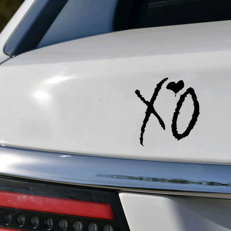 Universalus Automobilių Tiuningo The Weeknd XO PET Lipdukas Automobilių, Sunkvežimių Langą Nešiojamas Sienos Meno Decal 1pcs Naujas Eksterjero Dalys, Automobilių Priedai Nuotrauka 1