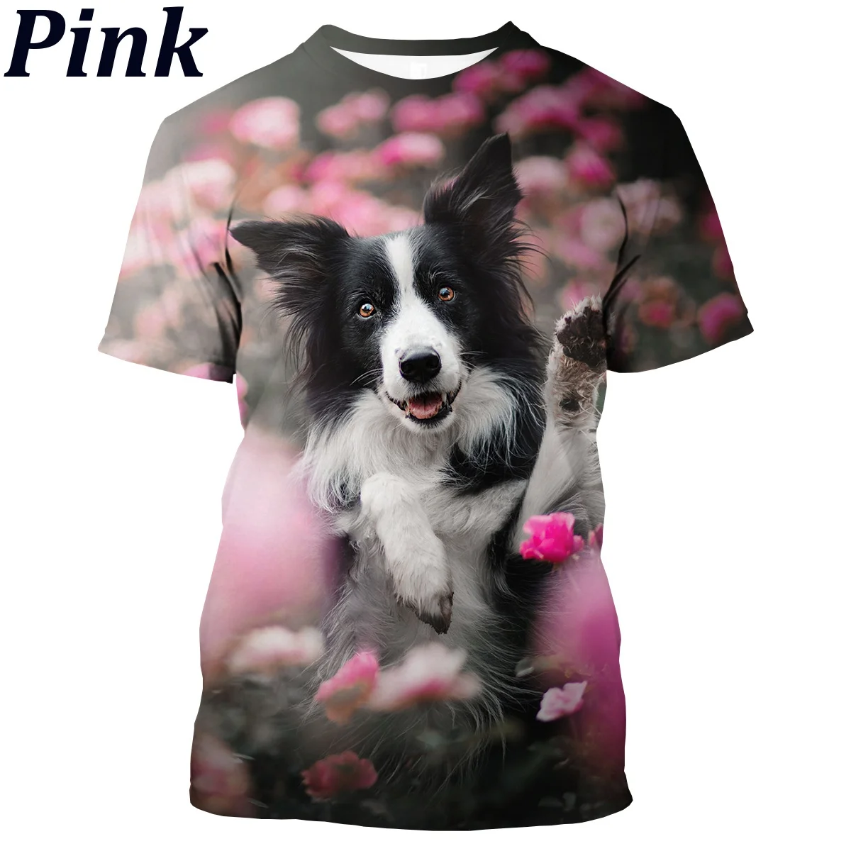 Vasarą Naujas Populiarus Pasienio Kolis 3D Atspausdintas T-shirt Mados Mielas Šuo Unisex Gyvūnų marškinėliai XS-5XL Nuotrauka 1