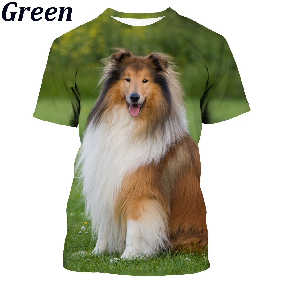 Vasarą Naujas Populiarus Pasienio Kolis 3D Atspausdintas T-shirt Mados Mielas Šuo Unisex Gyvūnų marškinėliai XS-5XL Nuotrauka 3